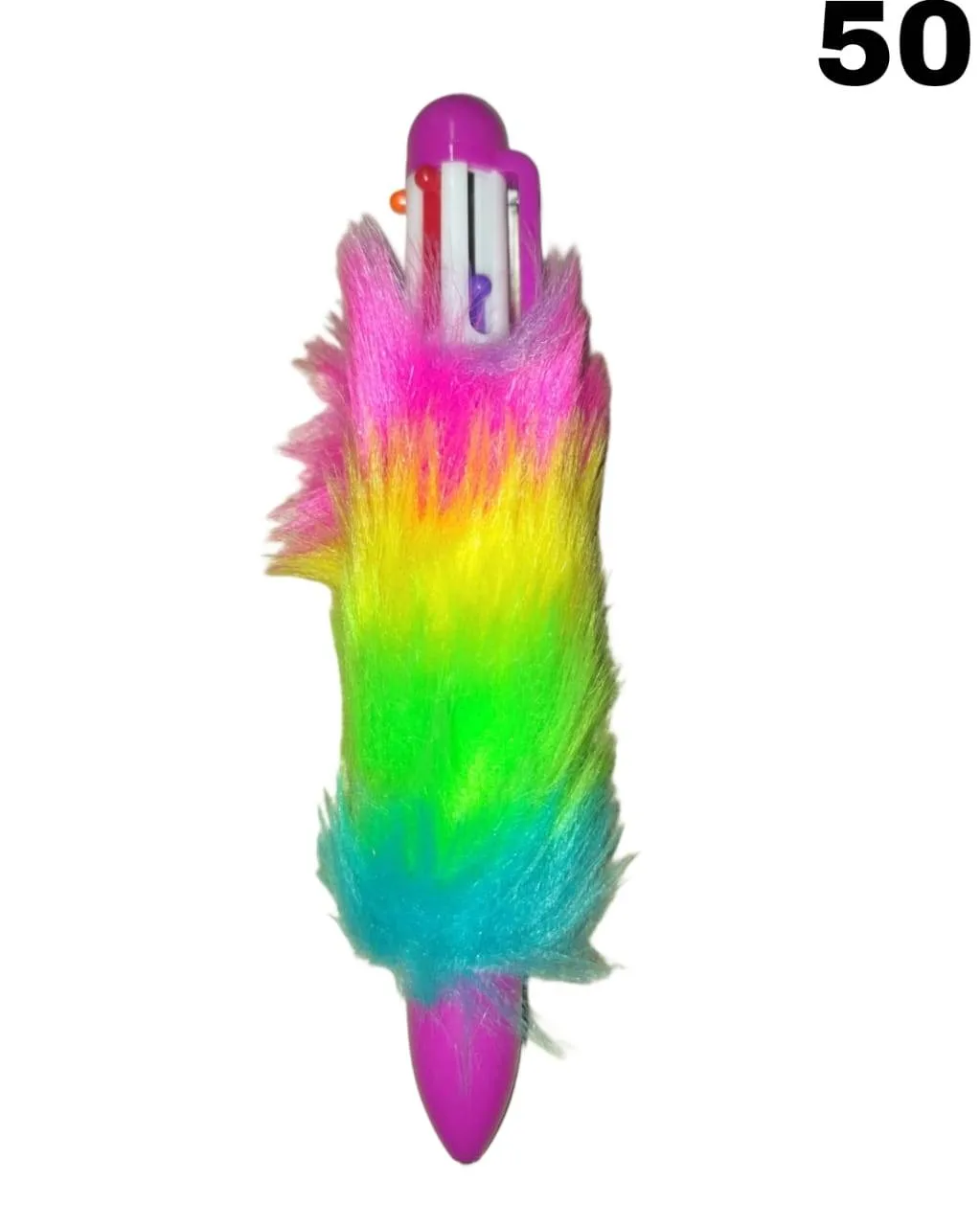 Rainbow Fur Pen