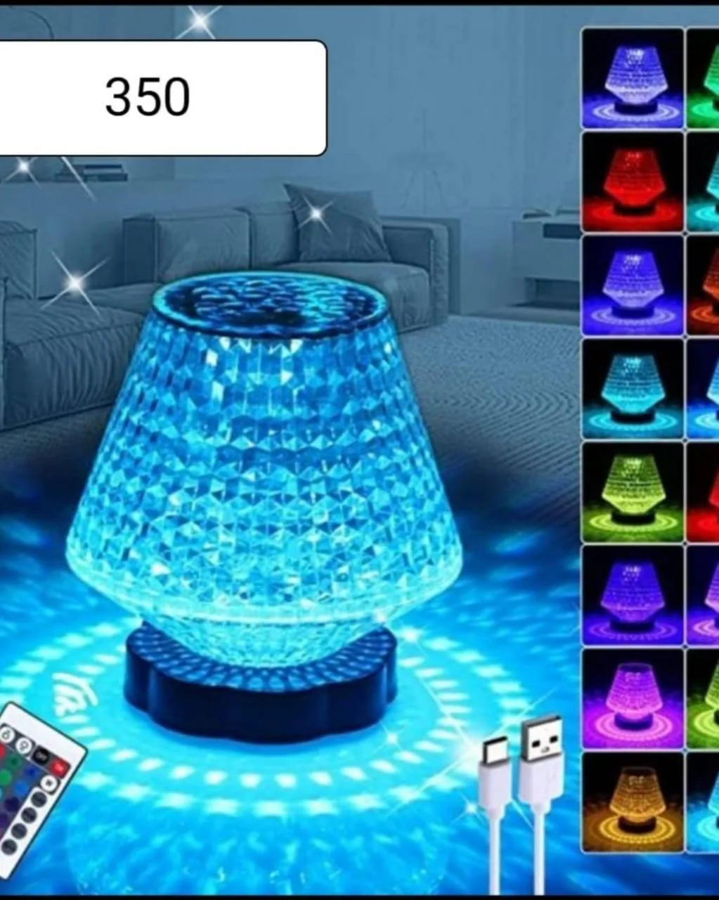 Crystal Table Lamp