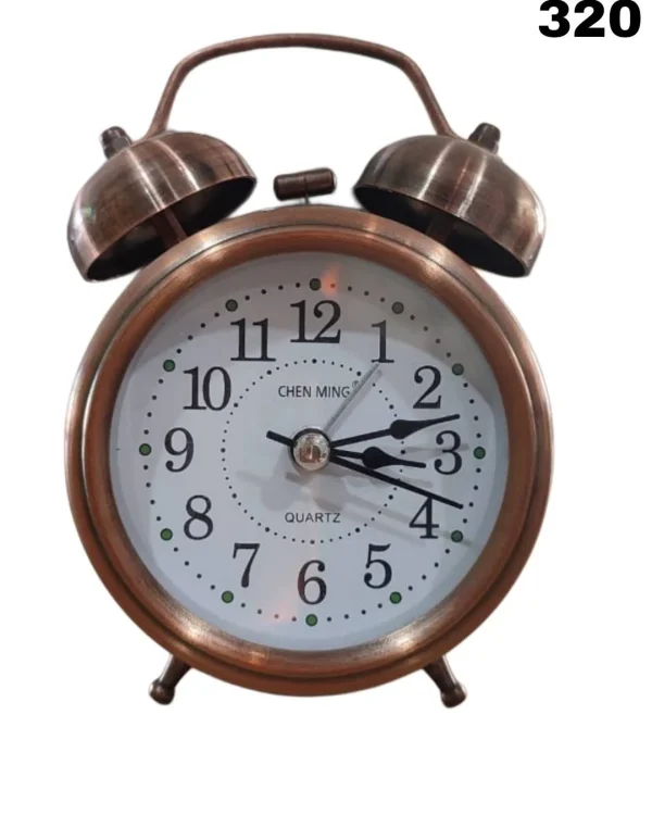 Twin Bell Copper Table Alarm