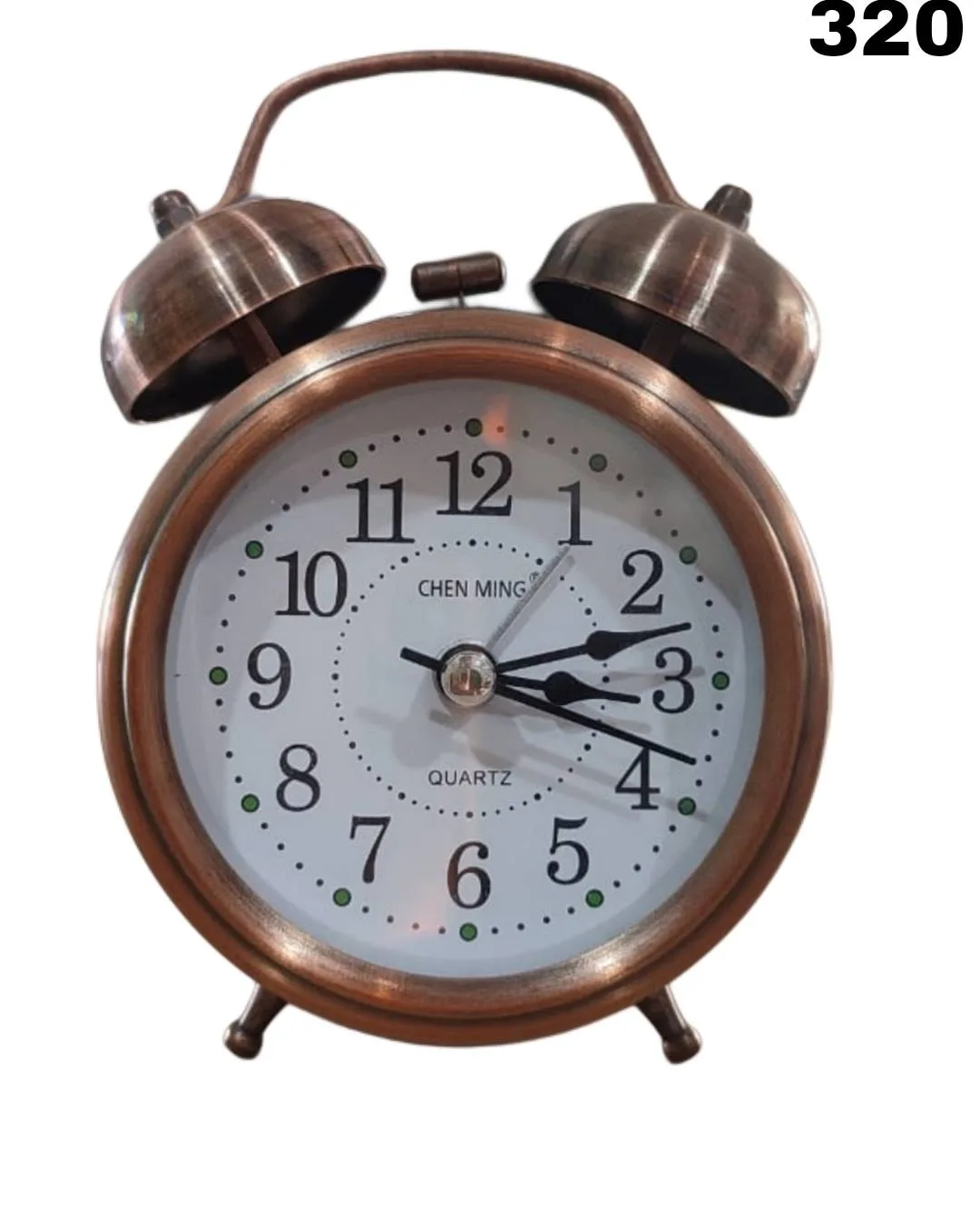 Twin Bell Copper Table Alarm