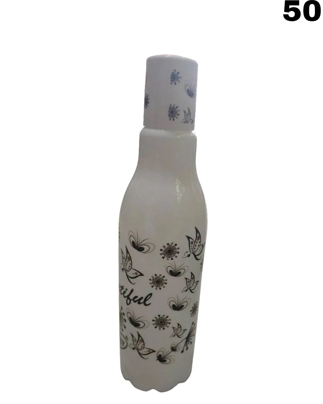 Flower printed bottle