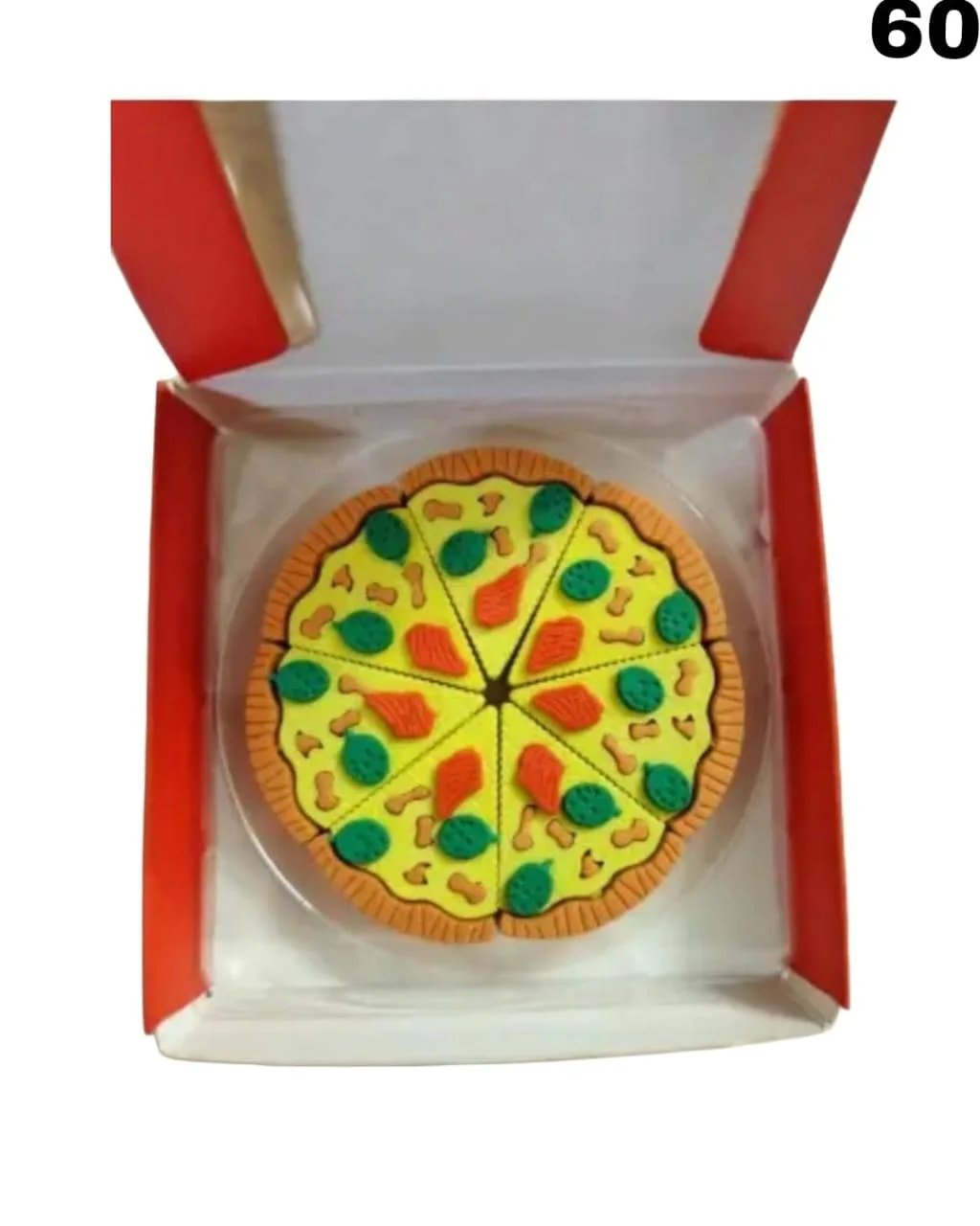 Pizza Fancy Erasers