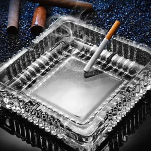 Square Glass Ashtray