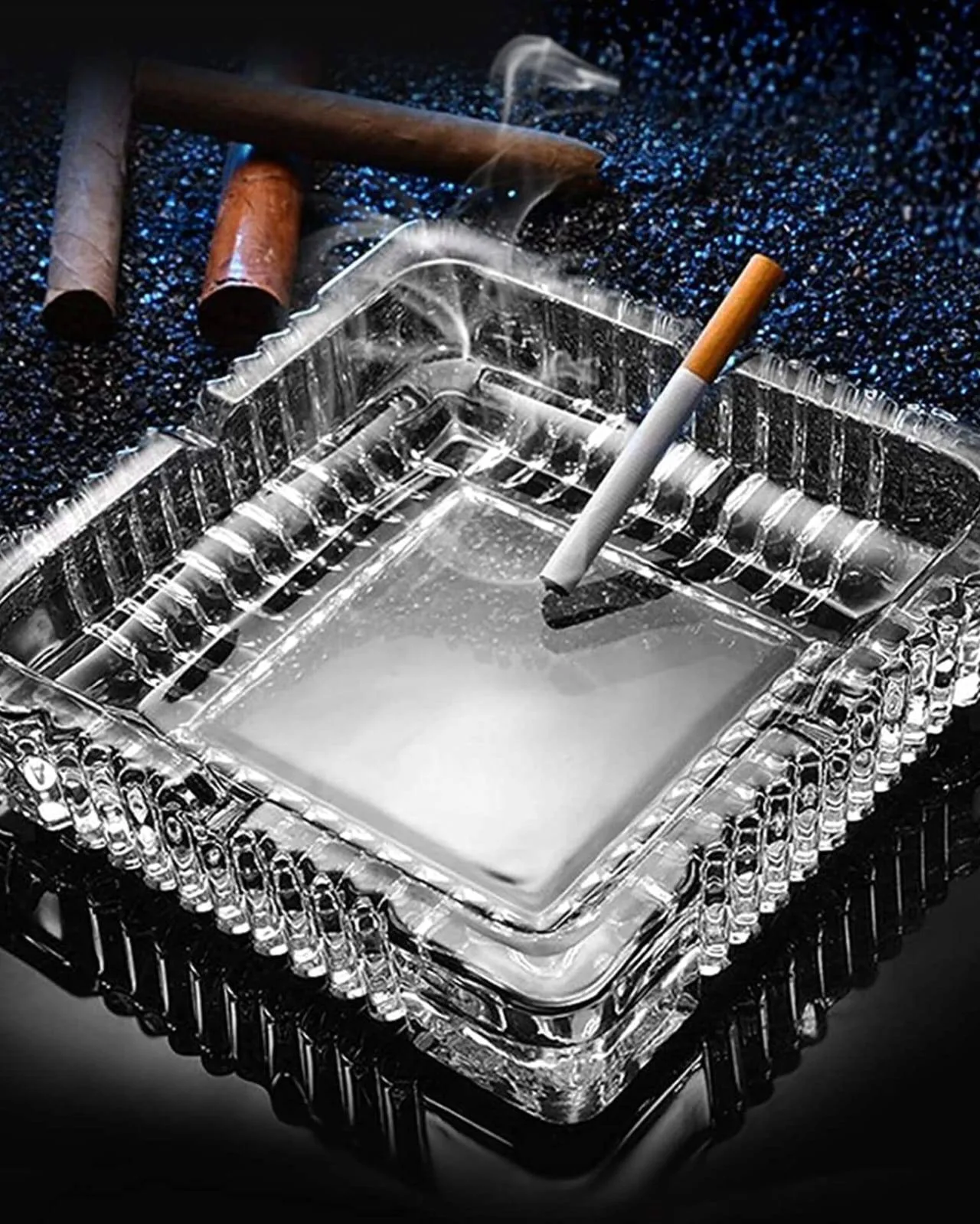 Square Glass Ashtray