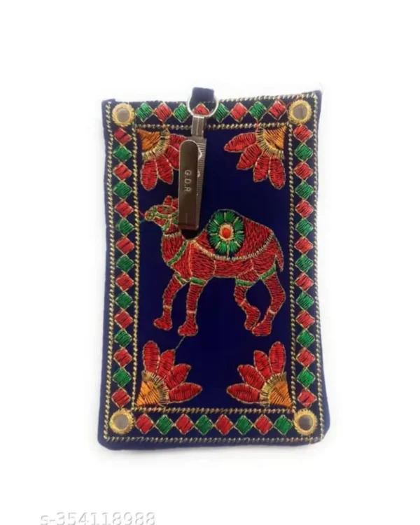 Embroided Velvet Mobile Cover