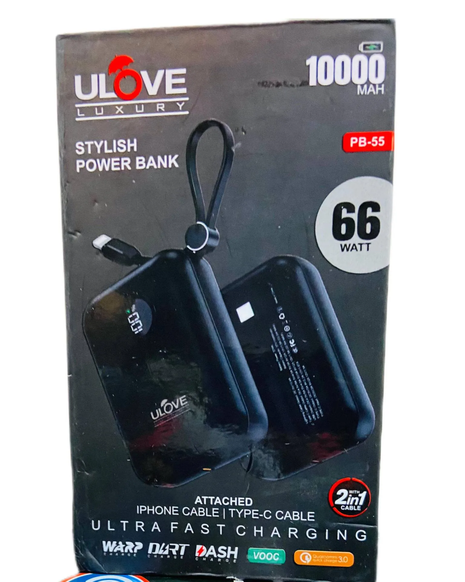 Ulove luxury stylish power bank 10000mah
