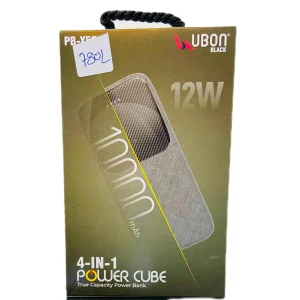 UBON black 12w power bank 10000 mah