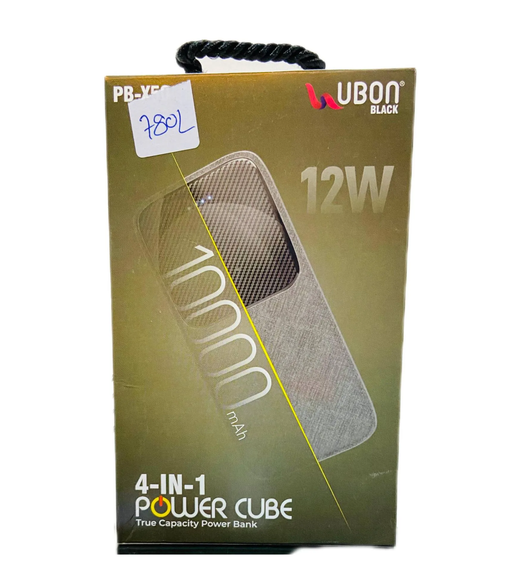UBON black 12w power bank 10000 mah